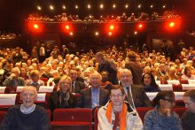 Plus de 1 000 spectateurs et de nombreux élus dont Gérard Collomb, invité surprise à ce concert. Photo Évelyne Giudice