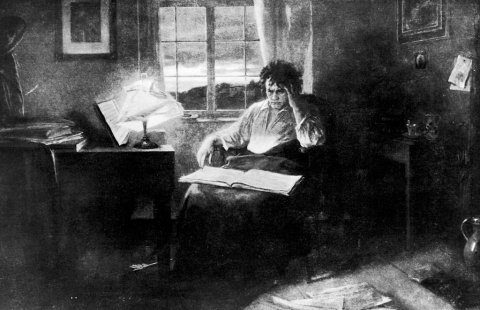 Ludwig van Beethoven en plein travail © Getty / Time Life Pictures/Mansell/The LIFE Picture Collection