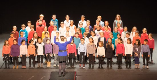 Chorale des enfants de l'EMGC. Photo : famille Genty.