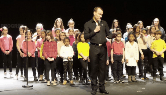 Patrice Vanneuville, président de l'école de musique Guy-Candeloro et la chorale des enfants. Photo Evelyne GIUDICE